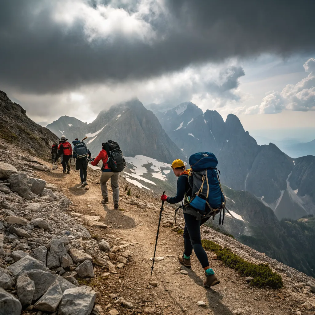 Mount Olympus hiking group
